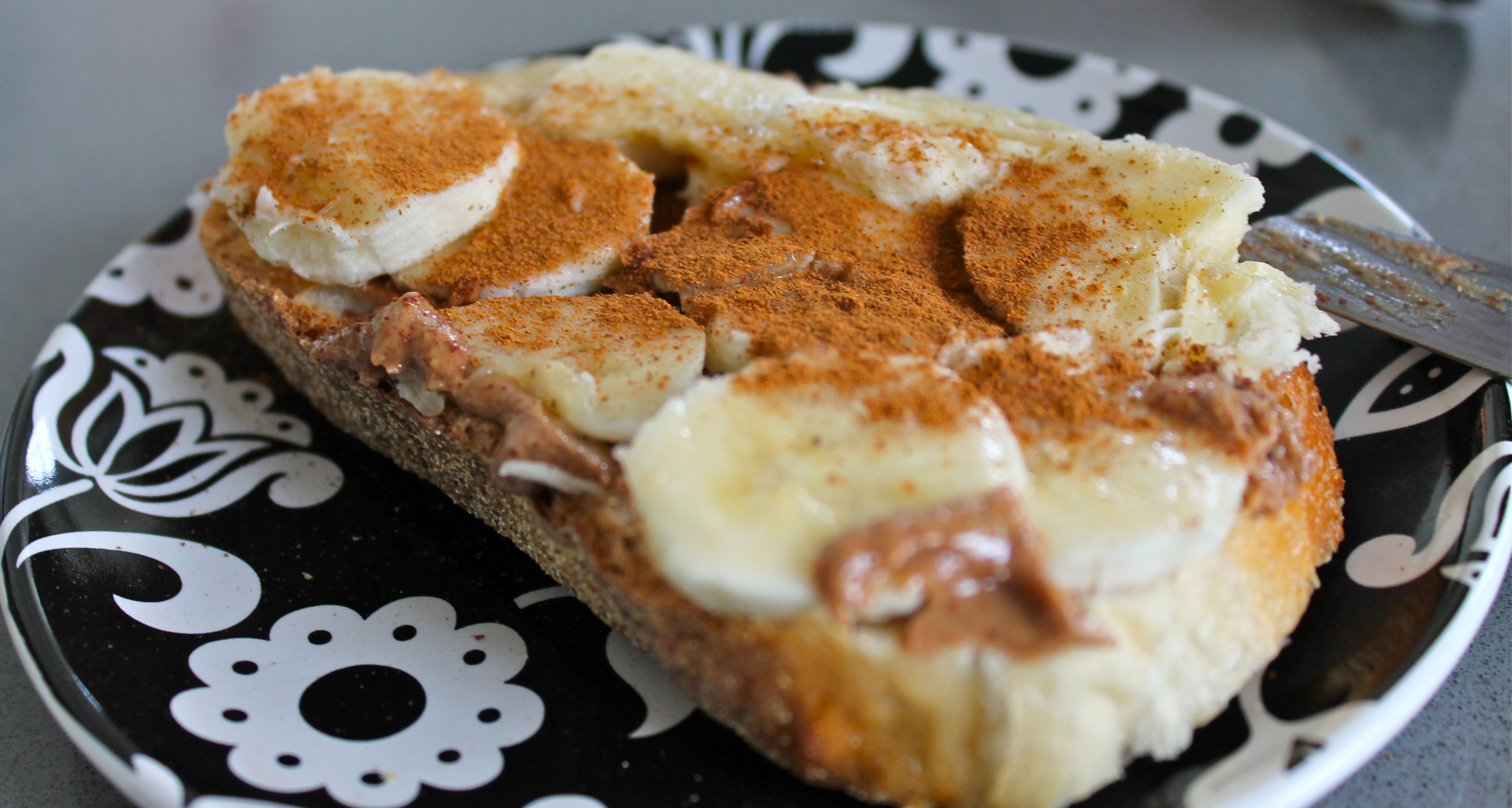 Cinnamon Banana Almond Butter Toast Spices in My DNA
