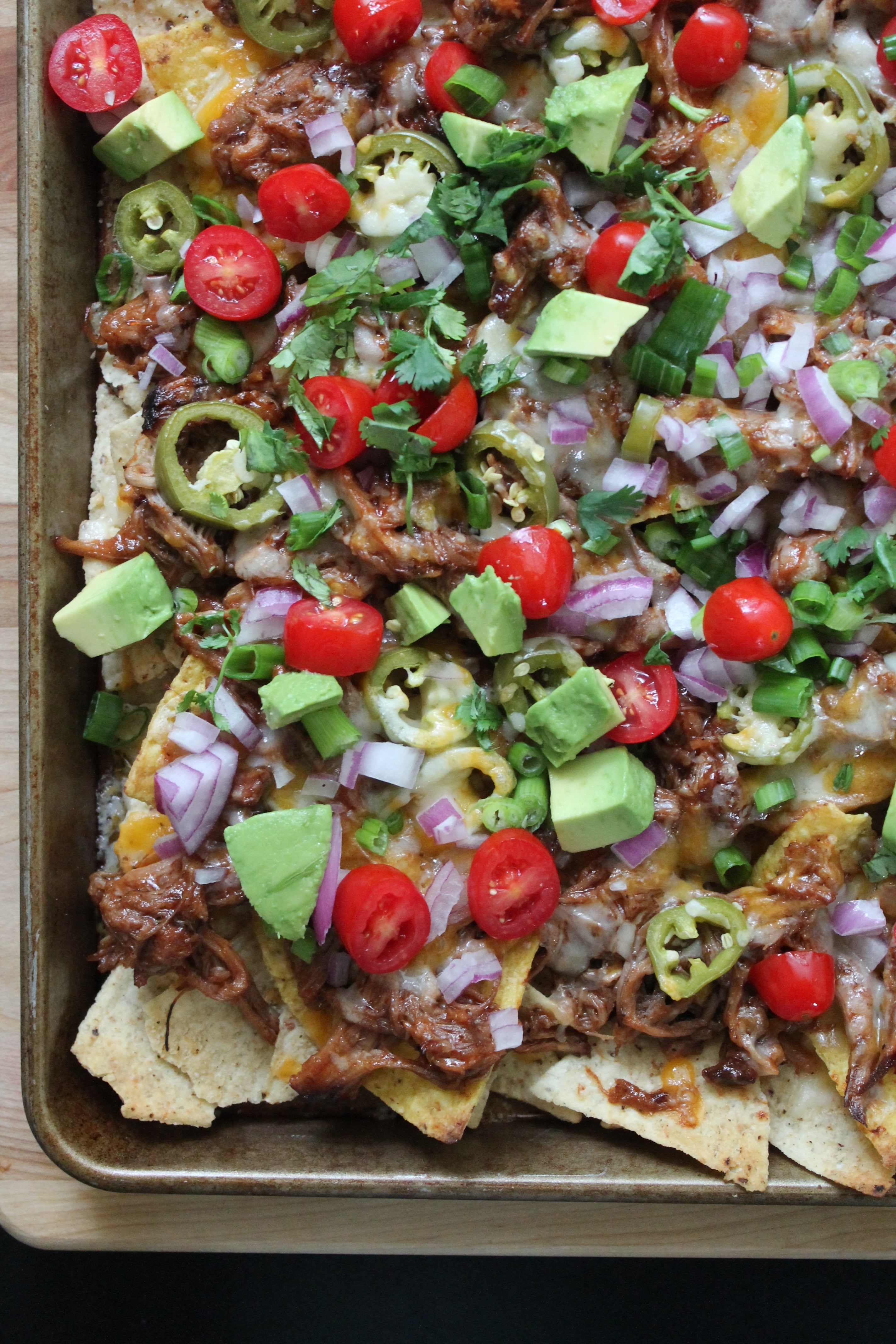 Pulled Pork Nachos with Homemade Pickled Jalapeños Spices in My DNA