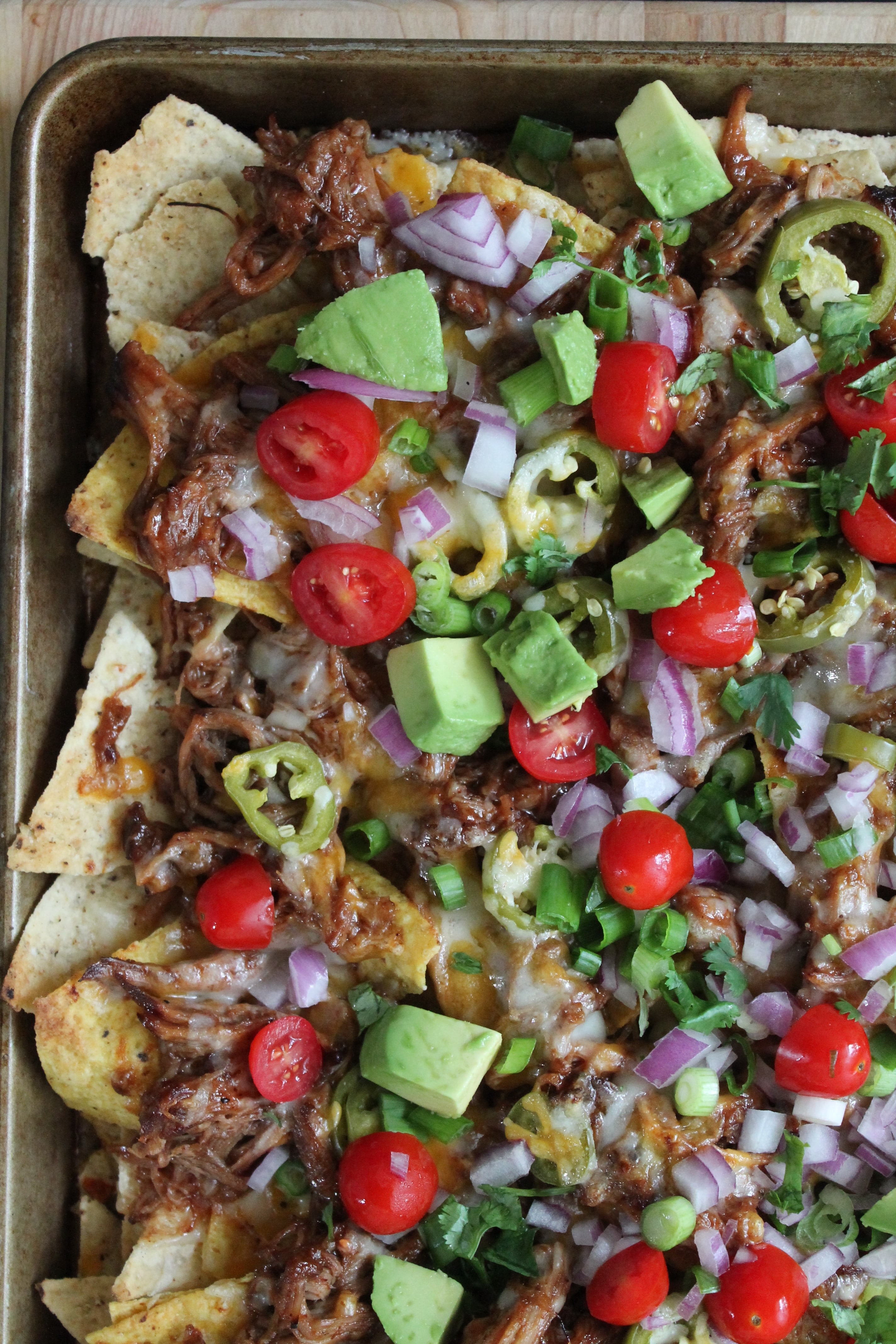 Pulled Pork Nachos with Homemade Pickled Jalapeños Spices in My DNA