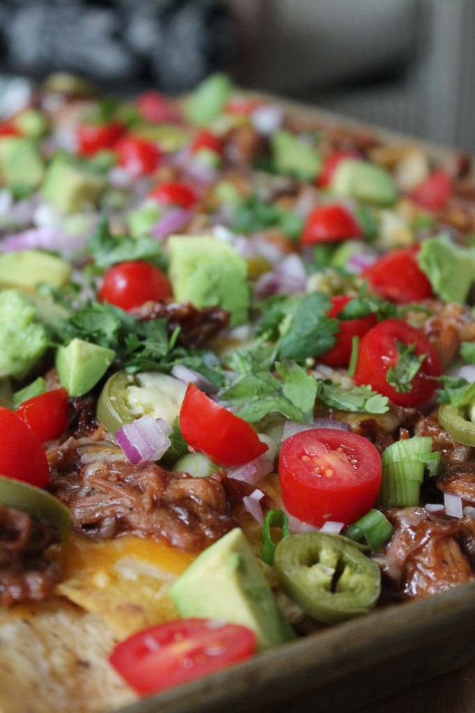 Pulled Pork Nachos with Homemade Pickled Jalapeños Spices in My DNA