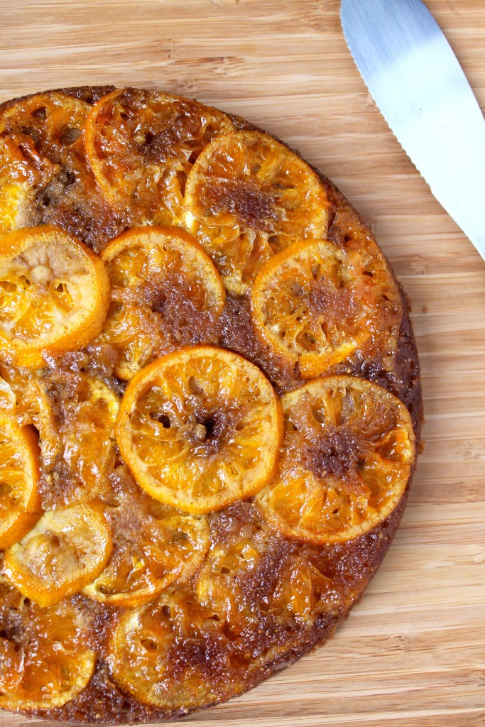 Satsuma Orange Spiced Polenta Upside Down Cake with Honeyed Maple Yogurt Spices in My DNA