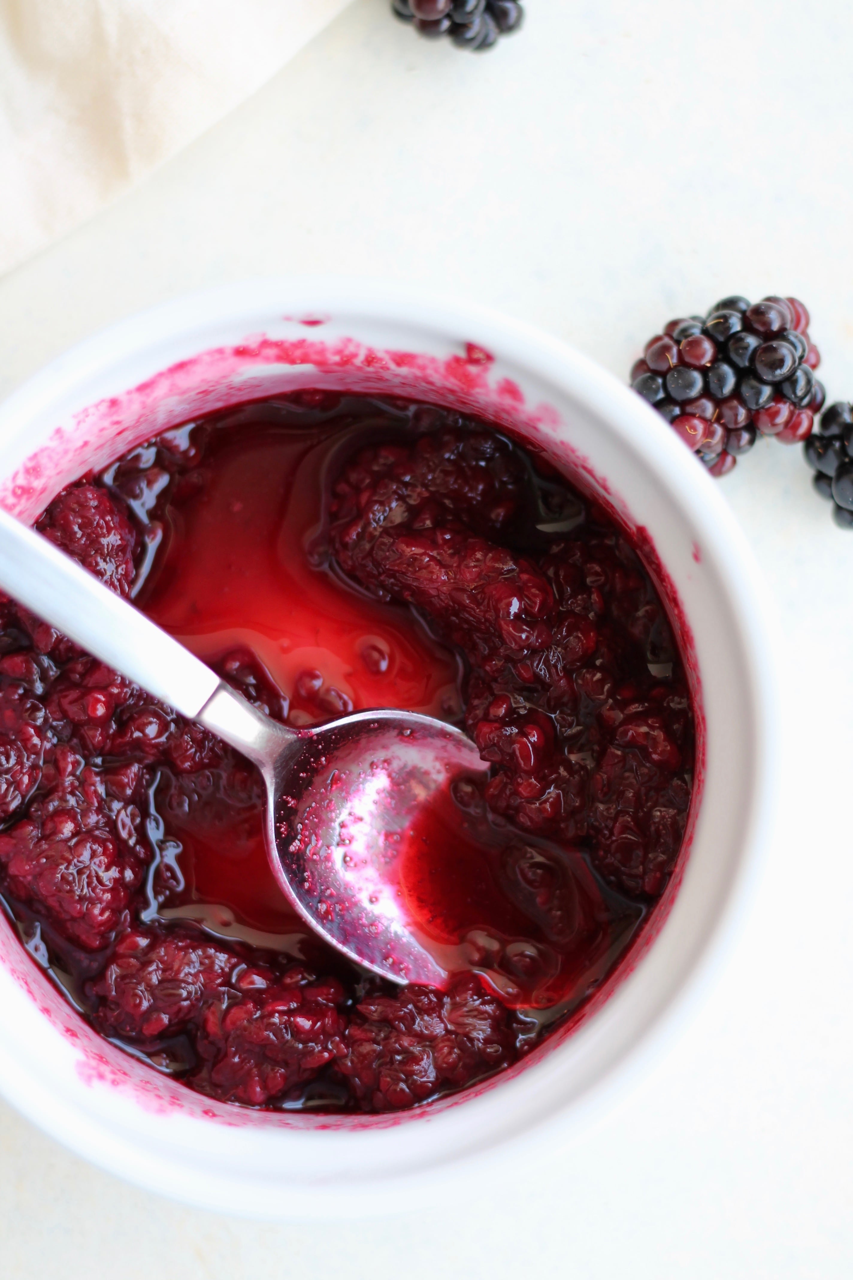 Whole Wheat Lemon Ricotta Pancakes with Blackberry Compote Spices in My DNA