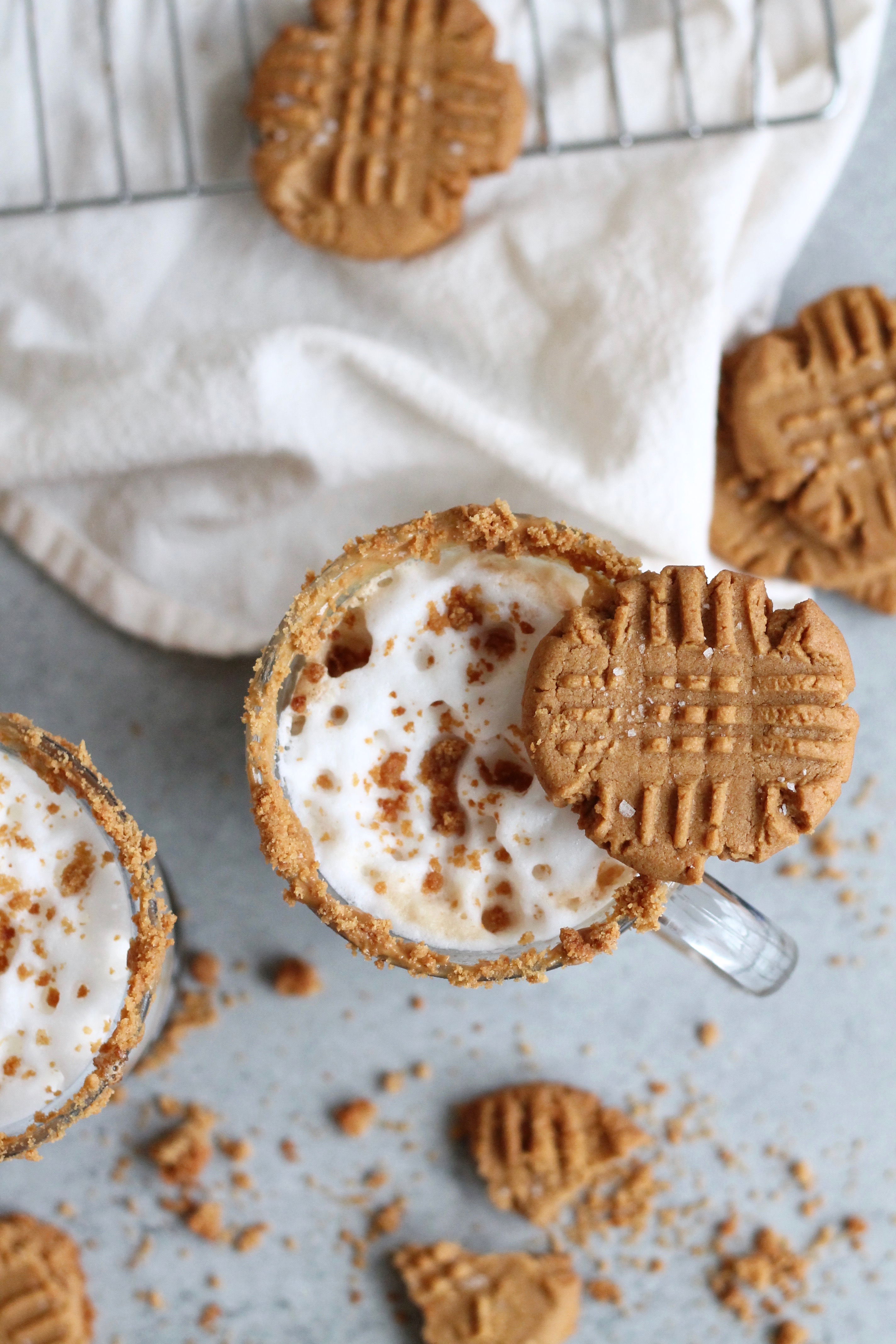 Salted Peanut Butter Cookie Lattes