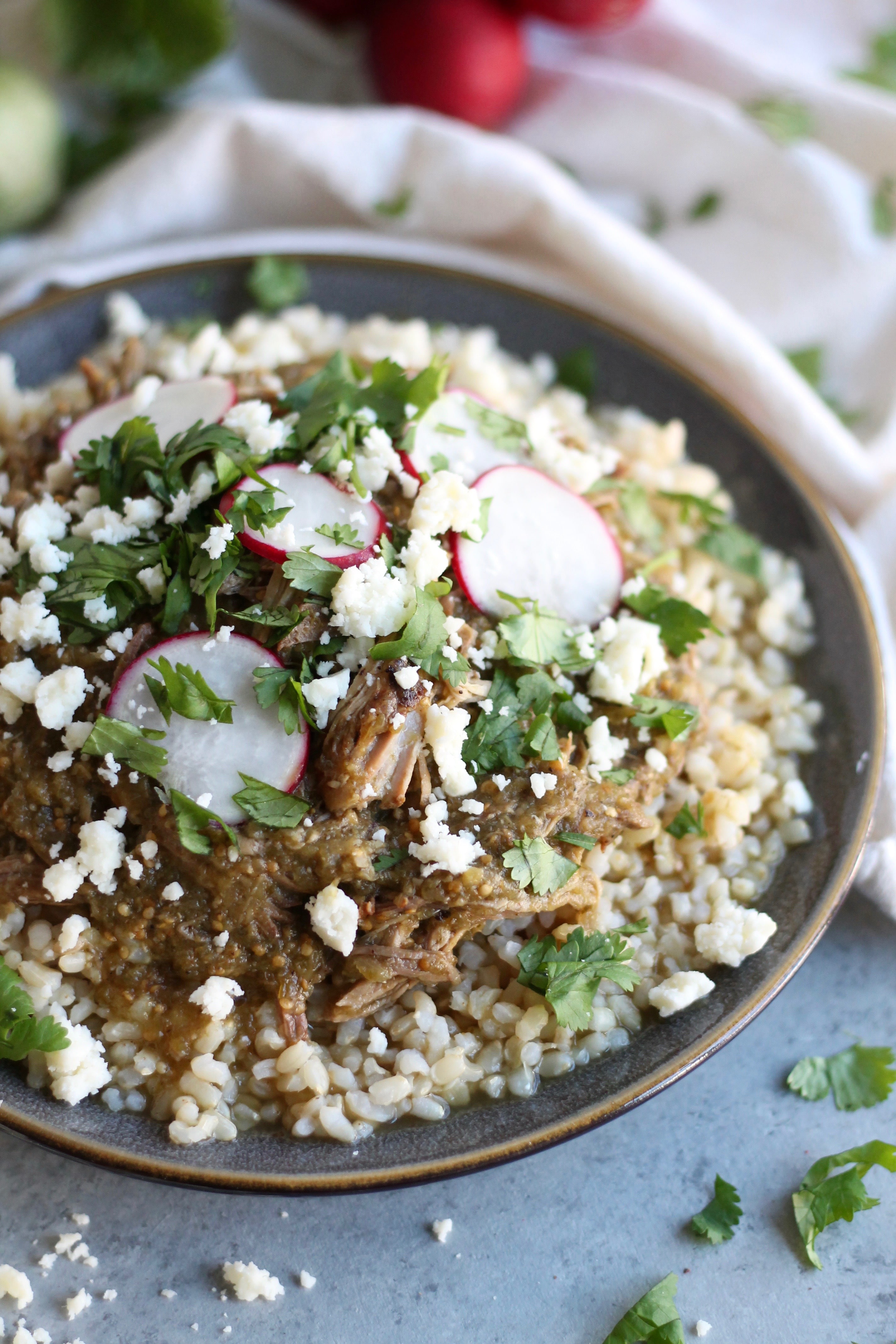 Easy Slow Cooker Pork Chile Verde