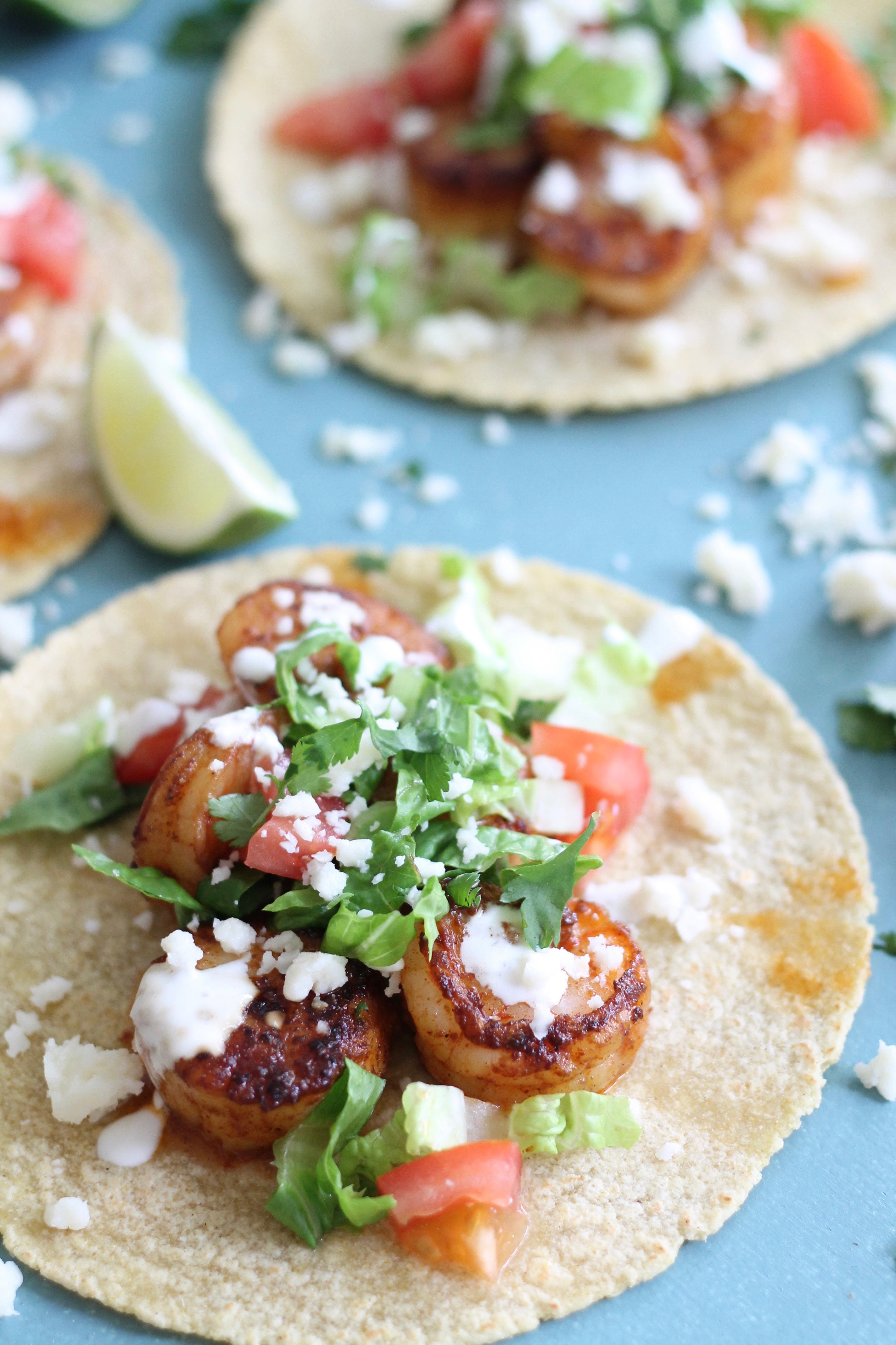 Easy Seafood Tacos with Lime and Cotija