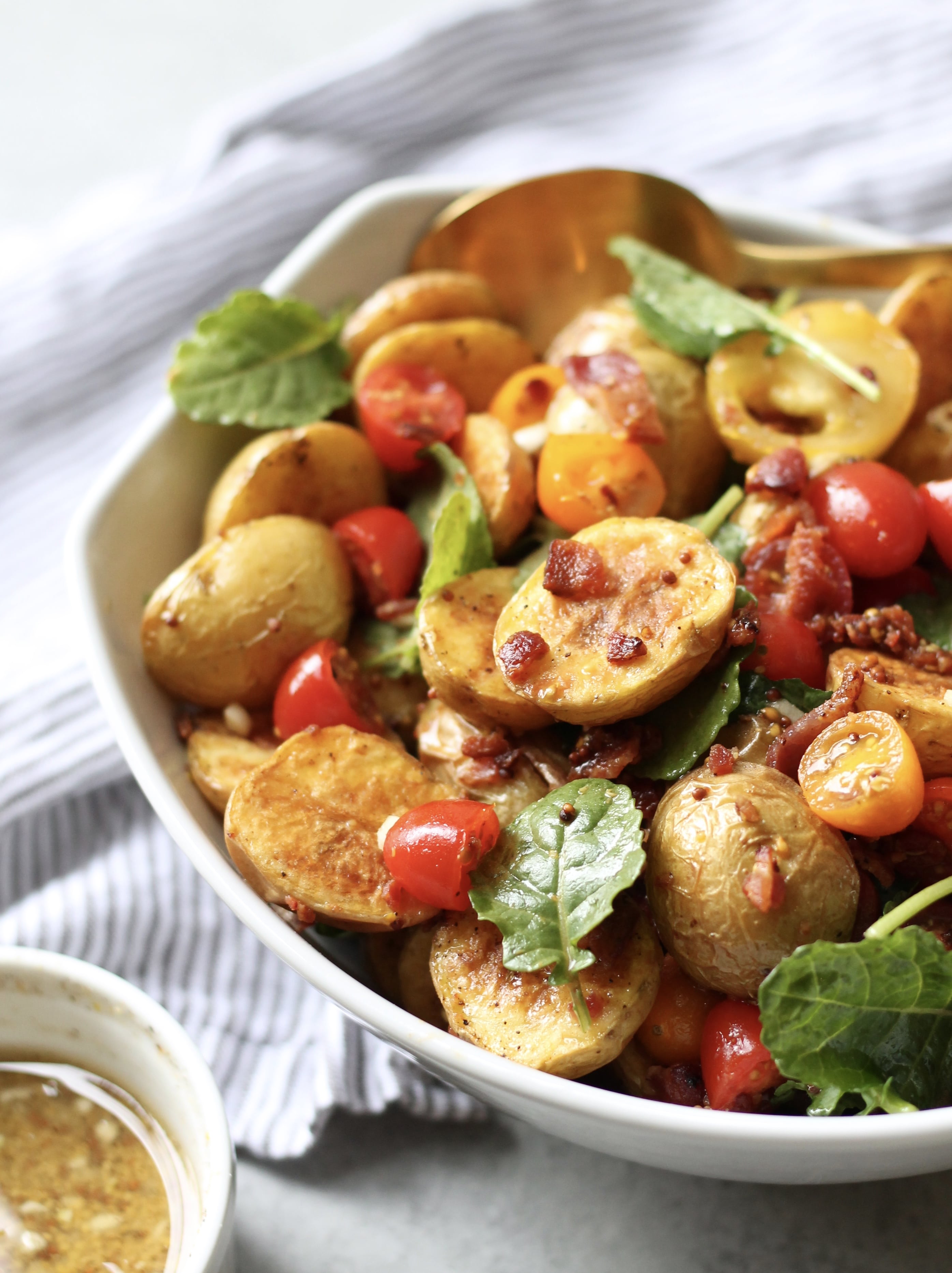 BLT Potato Salad with Honey Mustard Vinaigrette