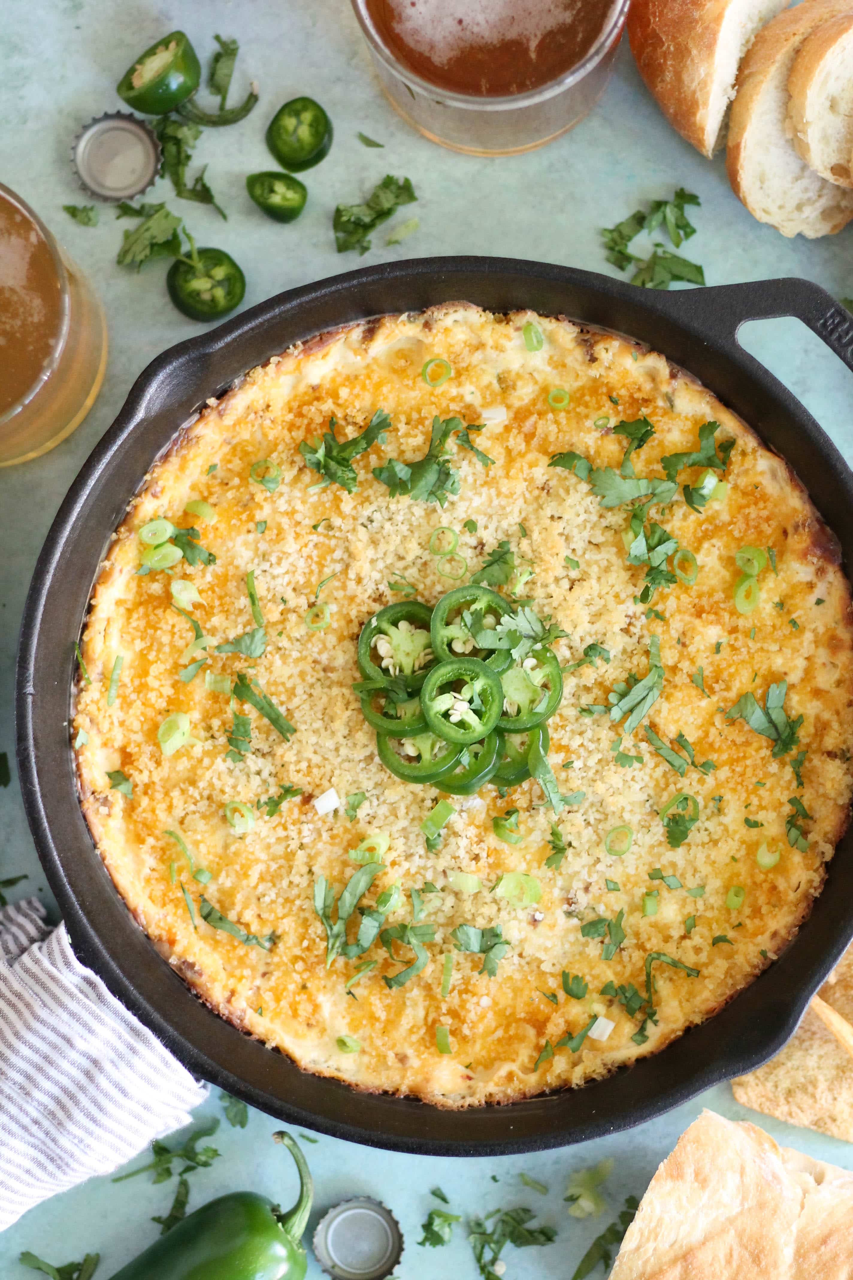 3 Cheese Jalapeño Popper Chorizo Dip