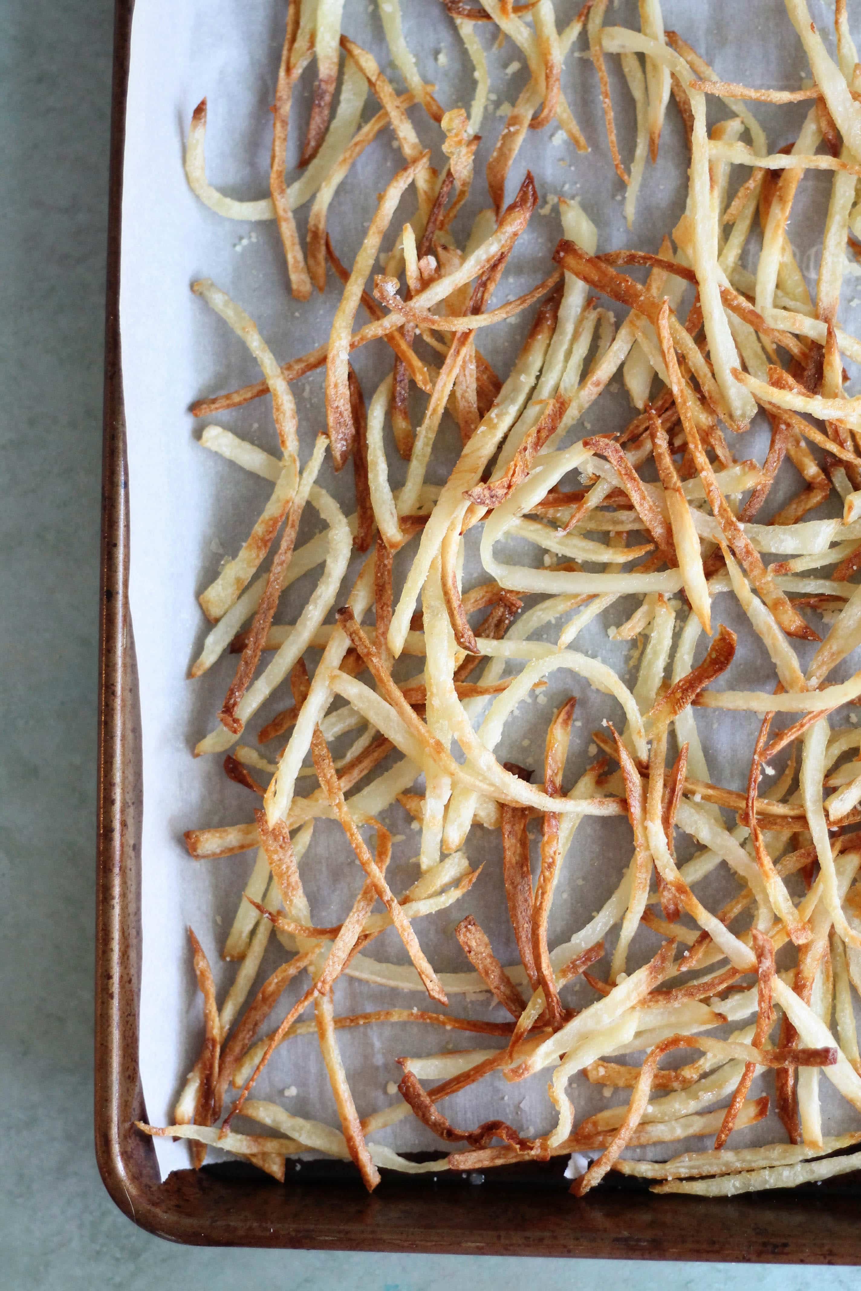Parmesan Truffle Oven Fries with Rosemary Garlic Aioli