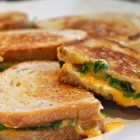 Sharp Cheddar Boursin and Arugula Grilled Cheese Sandwiches