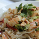 Thai Shrimp and Veggie Noodle Bowls 