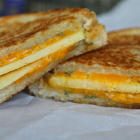 Apple Cheddar Grilled Cheese with Honey Sage Mascarpone Spread