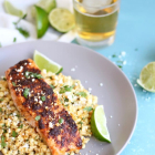 Chili Lime Salmon with Mexican Street Corn Sauté