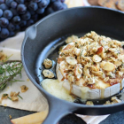 Baked Brie with Honey Rosemary Thyme Granola