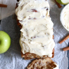 Apple Fritter Pull Apart Bread with Vanilla Cream Cheese Icing
