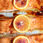 Blood Orange Honey Glazed Salmon