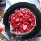 Strawberry Champagne Baked Brie