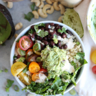 Mexican Kale Salad with Chili Lime Cashew Dressing