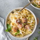 Creamy Lemon Pappardelle with Scallops