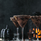 Dark Chocolate Malted Martinis
