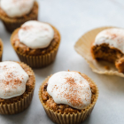Carrot Cake Muffins with Cream Cheese Glaze