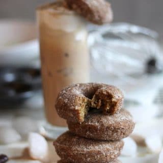 Whole Wheat Baked Chai Donuts + Homemade Iced Chai Lattes