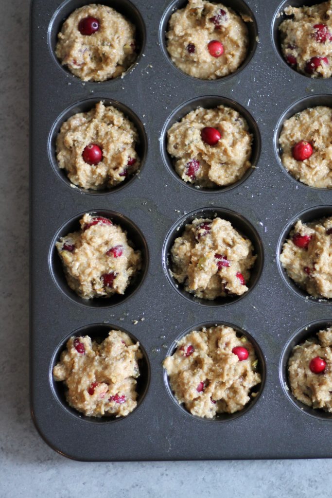 Whole Wheat Cranberry Orange Pistachio Muffins with Vanilla Bean Glaze