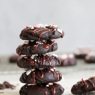 Dark Chocolate Peppermint Coconut Oil Cookies