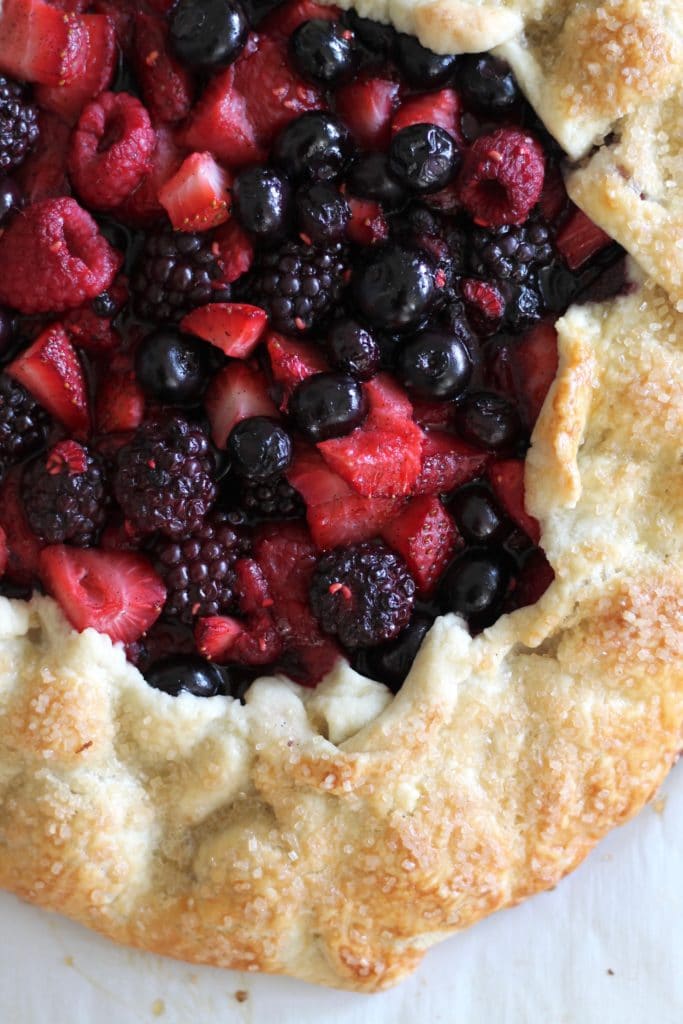 Vanilla Bean Berry Galette
