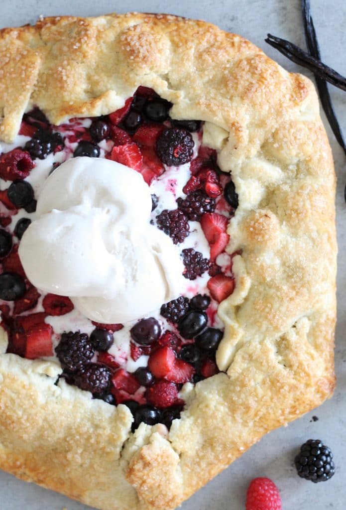 Vanilla Bean Berry Galette