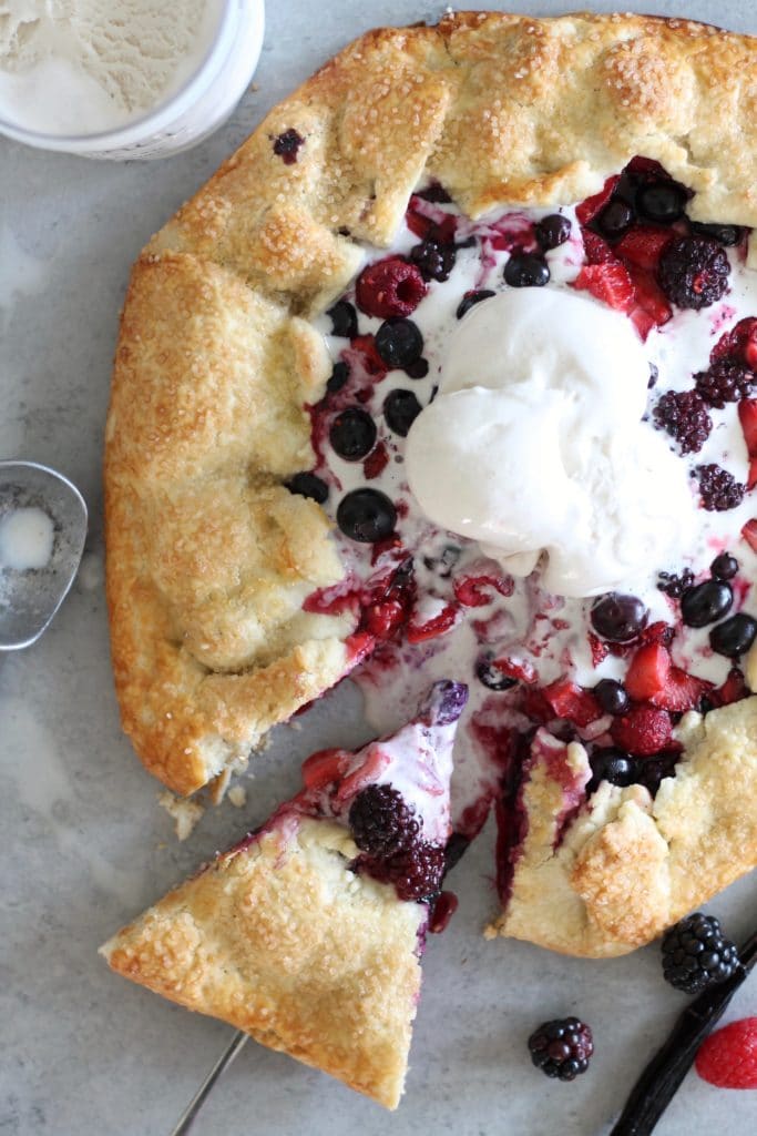 Vanilla Bean Berry Galette