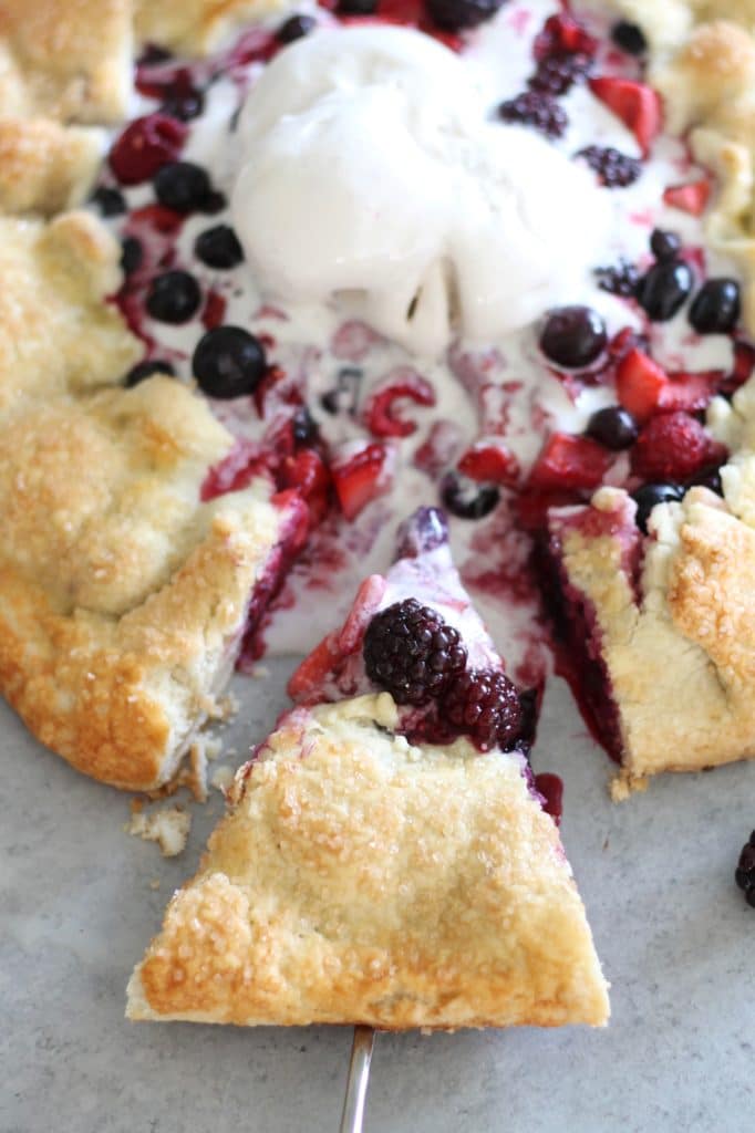 Vanilla Bean Berry Galette