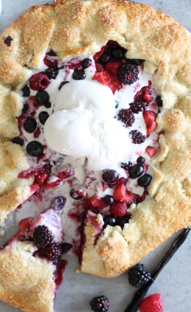 Vanilla Bean Berry Galette