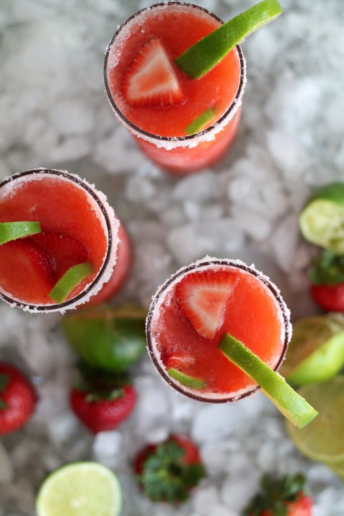 Strawberry Frozen Margaritas