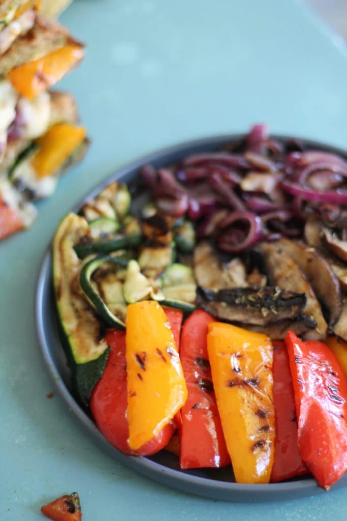 Pesto Grilled Vegetable Paninis