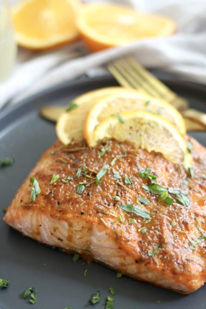 20 Minute Spiced Orange Herb Glazed Salmon
