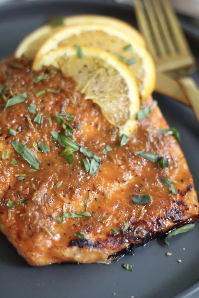 20 Minute Spiced Orange Herb Glazed Salmon