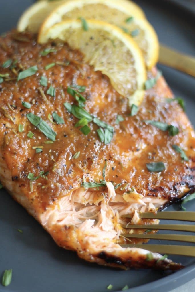 20 Minute Spiced Orange Herb Glazed Salmon