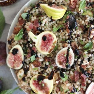 Fig Bacon Balsamic Couscous Salad