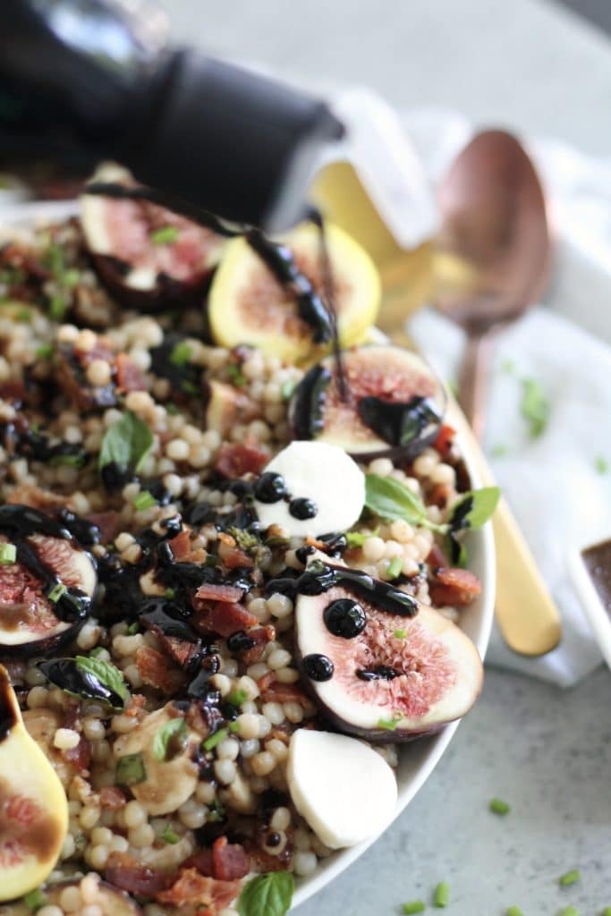 Fig Bacon Balsamic Couscous Salad