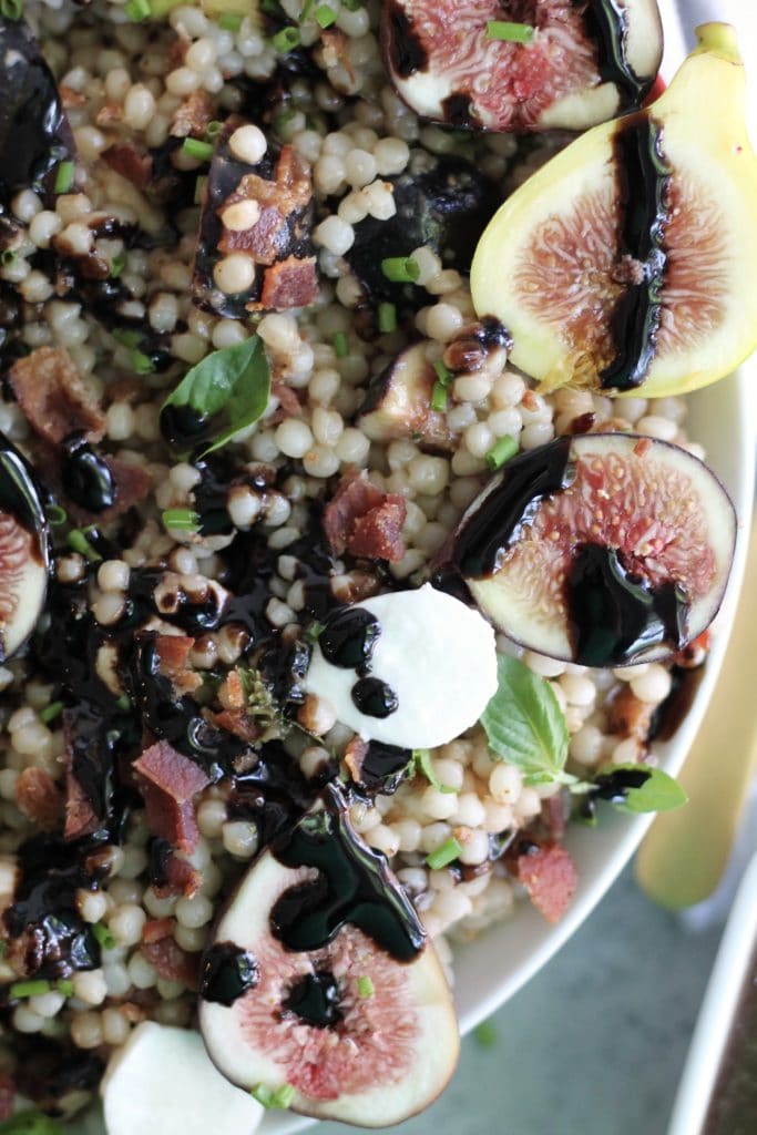 Fig Bacon Balsamic Couscous Salad