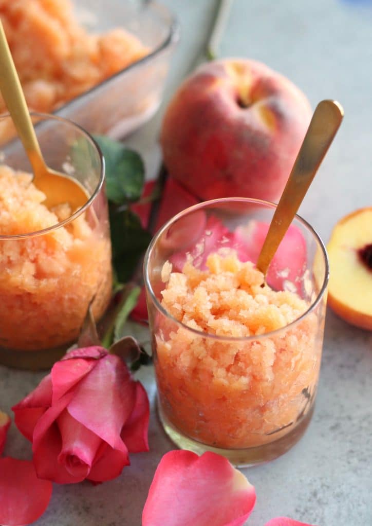 Peach Rosé Granita