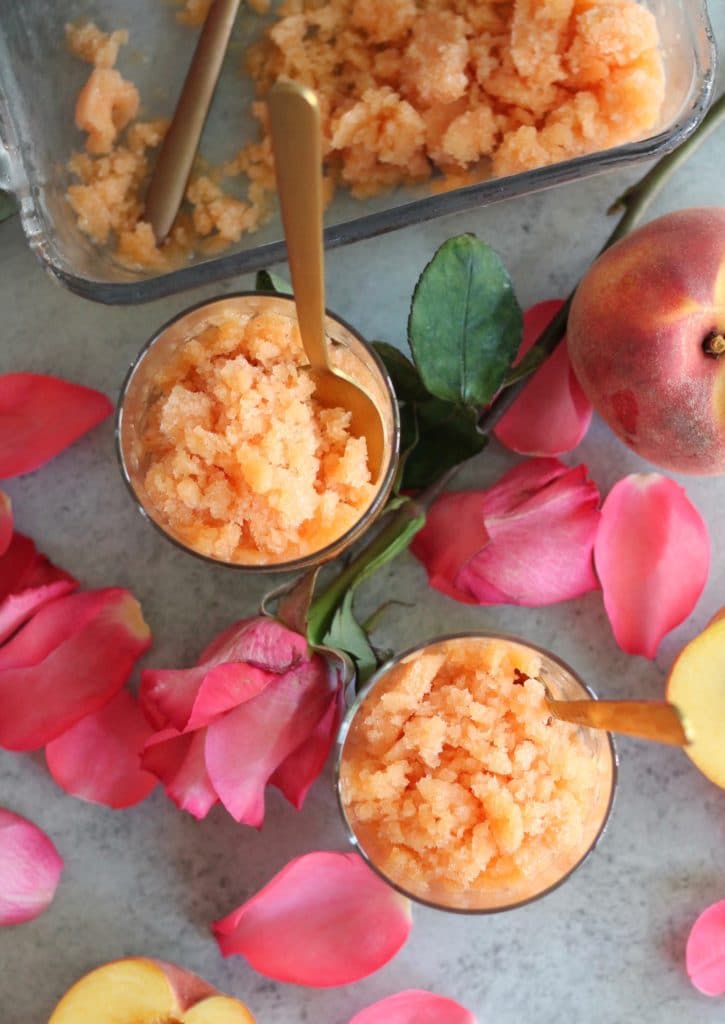 Peach Rosé Granita