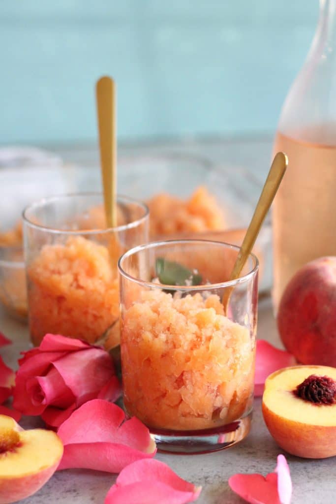 Peach Rosé Granita