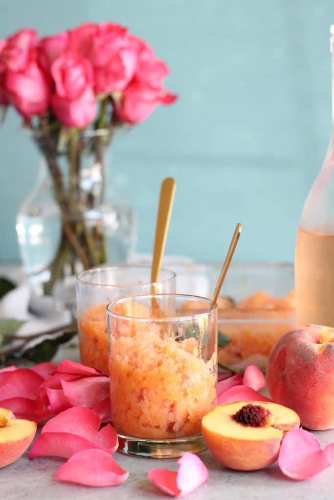 Peach Rosé Granita