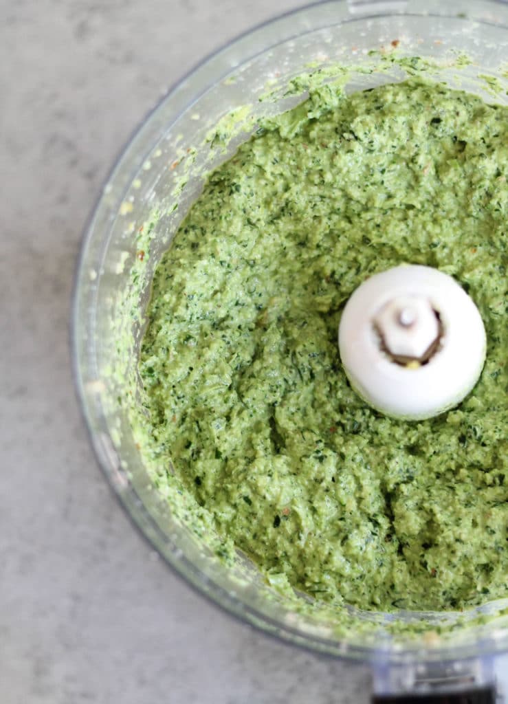 Pasta with Broccoli Pesto, Lemon, and Feta