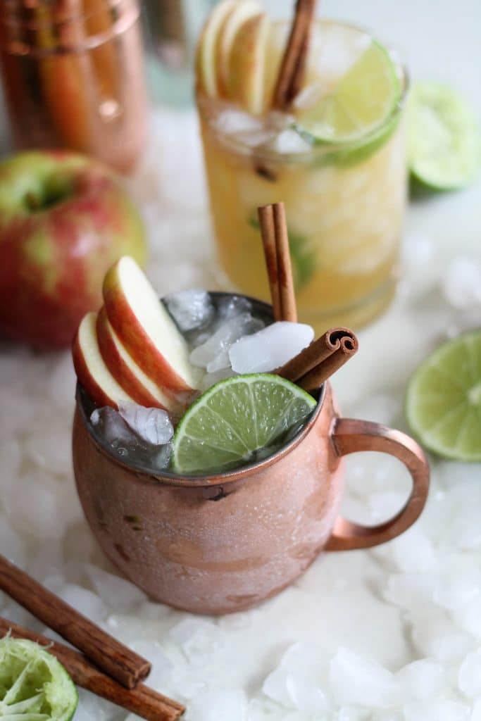 Bourbon Apple Cider Mules