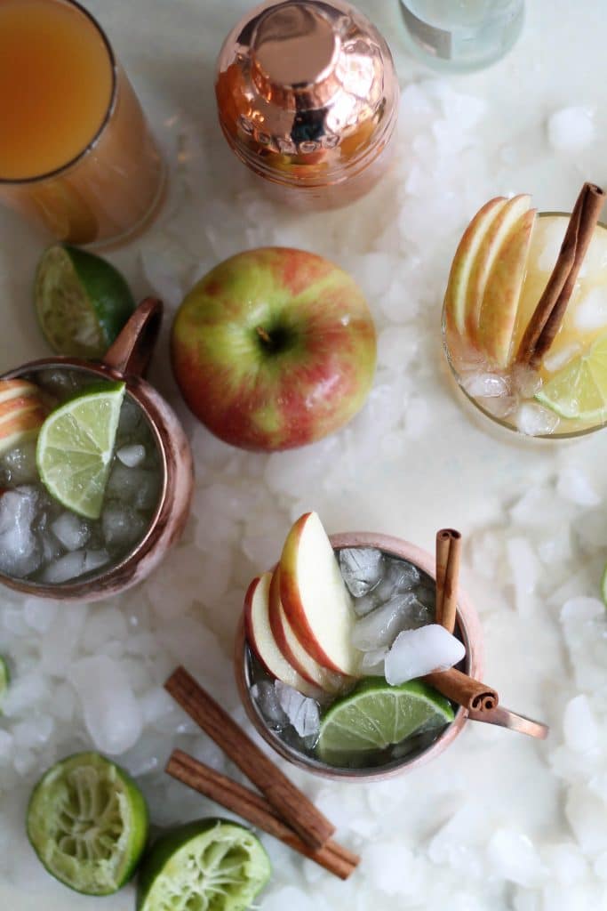 Bourbon Apple Cider Mules