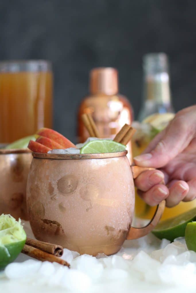 Bourbon Apple Cider Mules