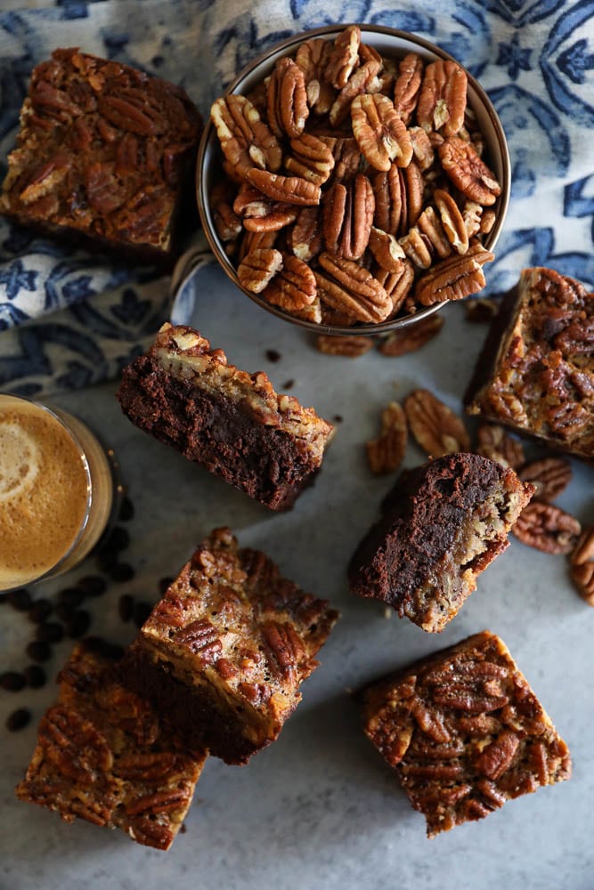 Pecan Pie Espresso Brownies
