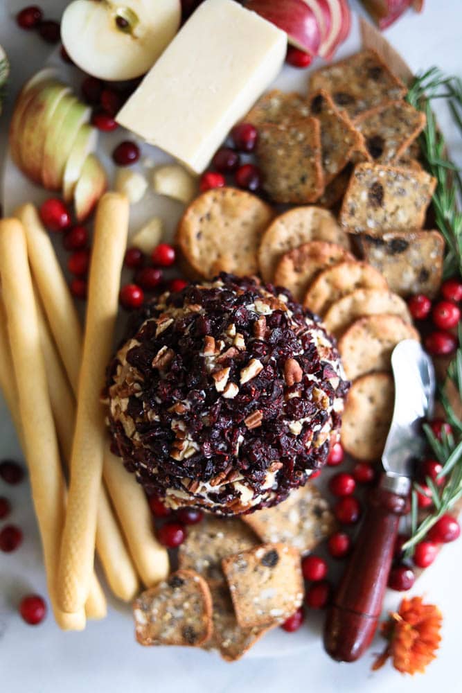 Cranberry Pecan Caramelized Onion Cheeseball